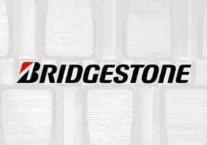 A picture of the bridgestone logo.